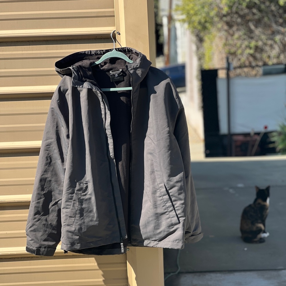 Rugged Exposure charcoal thin double-layered waterproof jacket